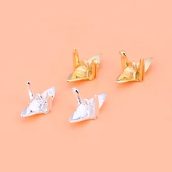 S925 Sterling silver thousand paper crane pendant Handmade DIY bracelet necklace jewelry accessories for women
