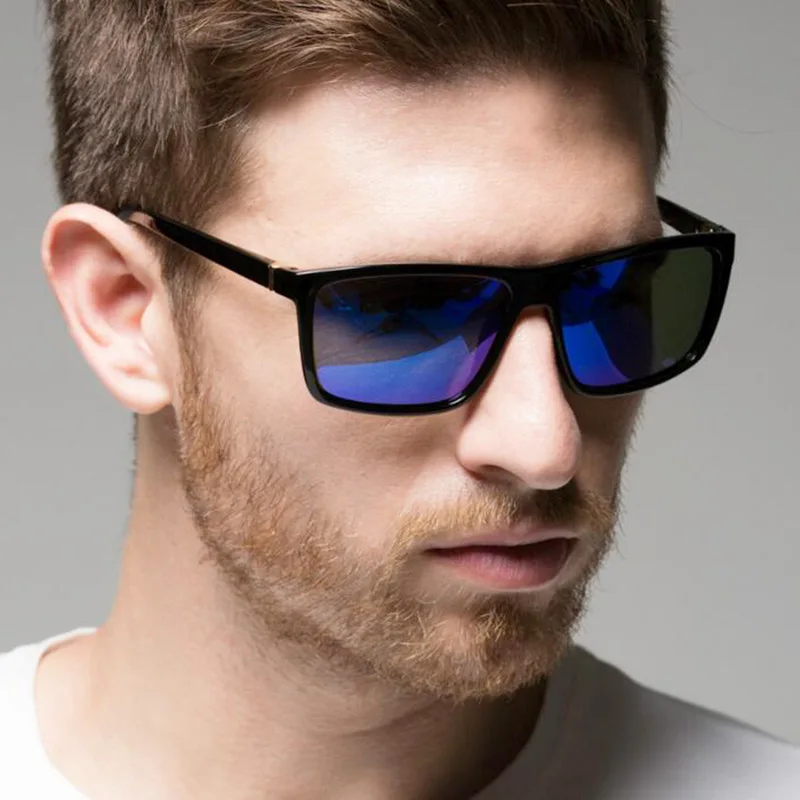 Men Classic Driving Glasses Yellow Lens Square Sun Glasses Anti-glare Night Vision Glasses Women Cycling, Running Eyepiece New