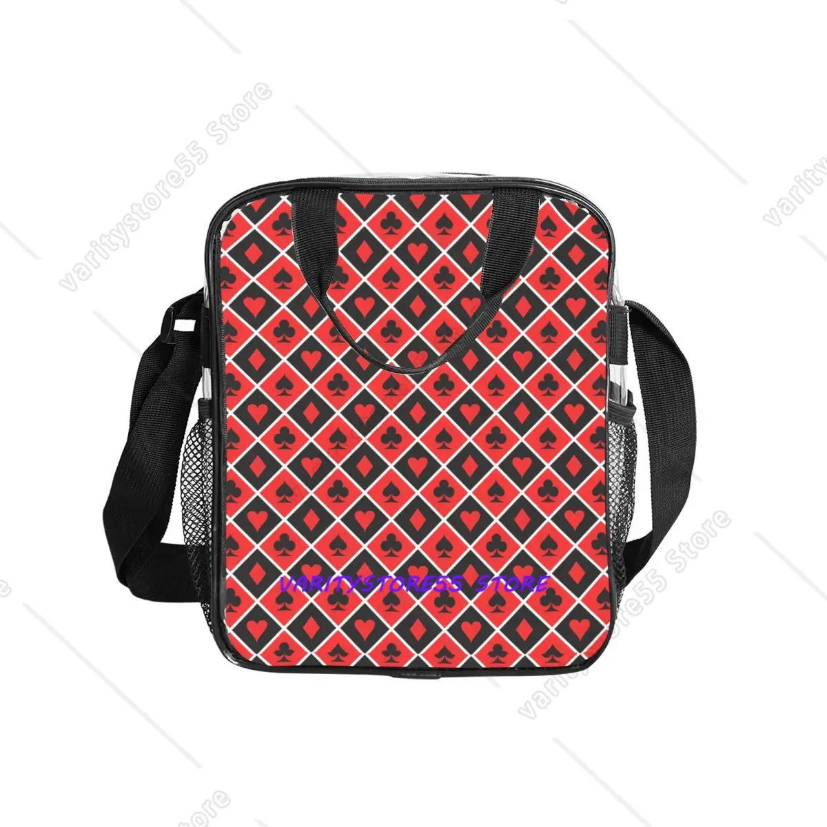 

Прозрачная сумка для обеда с изображением игральных карт для мужчин и женщин, герметичная термосумка-холодильник для офиса, пикника, путешествий