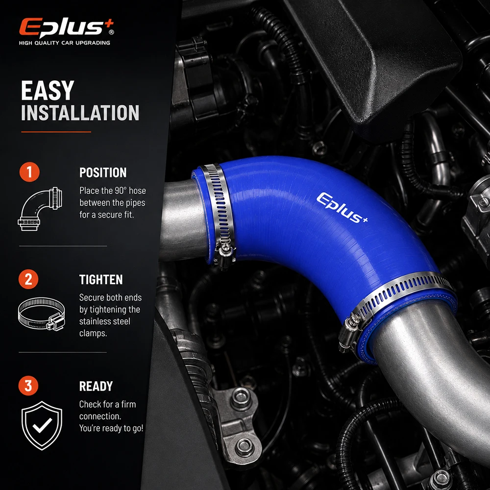 Blue Silicone Tubing 90 Degrees Reducer Hose Coupler Universal Car Intake Intercooler Turbo Pipe Adapter Silica Gel Connector