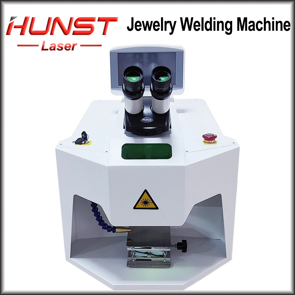 HUNST 200W Jewelry Laser Spot Welding Machine Laser Soldering With HD CCD Microscope for Gold Silver Chain Ring Pendant Denture