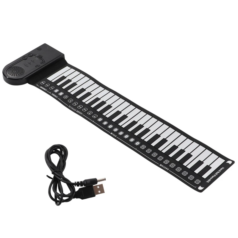 Keyboard Piano Roll Up Electric Piano For Beginners Foldable 49 Keys Electronic Piano Durable Easy To Use