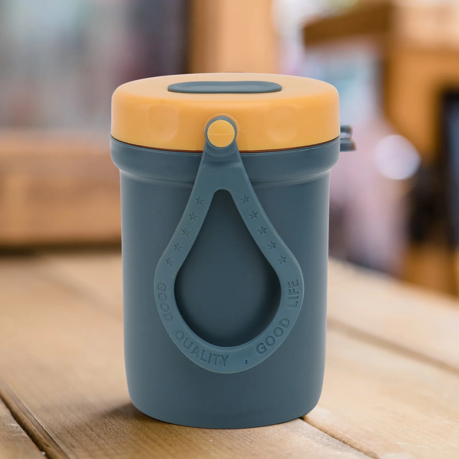 

Plastic Breakfast Box Navy Compact Microwave Safe Soup Porridge Container Sealed Soup Cup for Office Work School