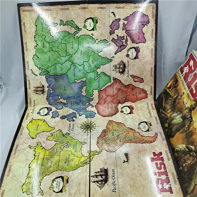 Hot Selling Board Game English RISK Board Card Game Classic Interactive Family Party Entertainment Card Board Game Toy