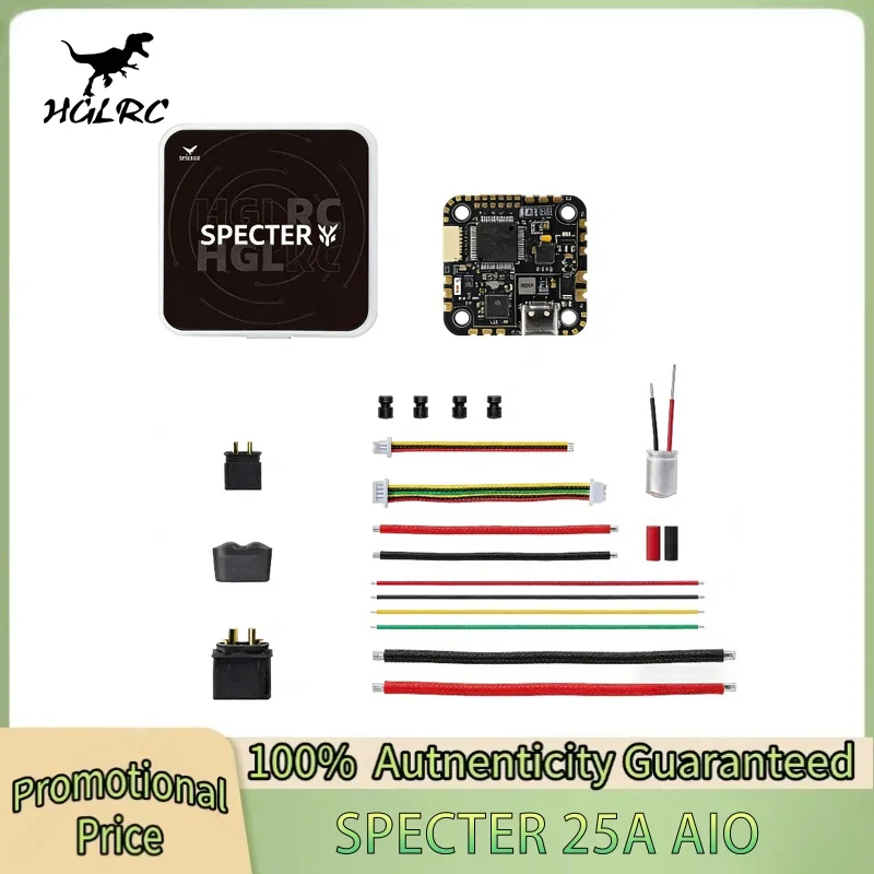 

HGLRC SPECTER 25A AIO MPU6000 F722 Flight Controller 25A 4in1 ESC 3-6S LiPo 25.5x25.5mm for FPV Drone DIY Parts