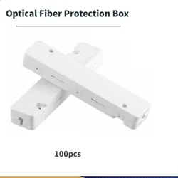 100pcs/lot Drop Cable Protection Box Optical Fiber Protection Box Small Round Tube Heat Shrink Tubing to Protect Fiber Box