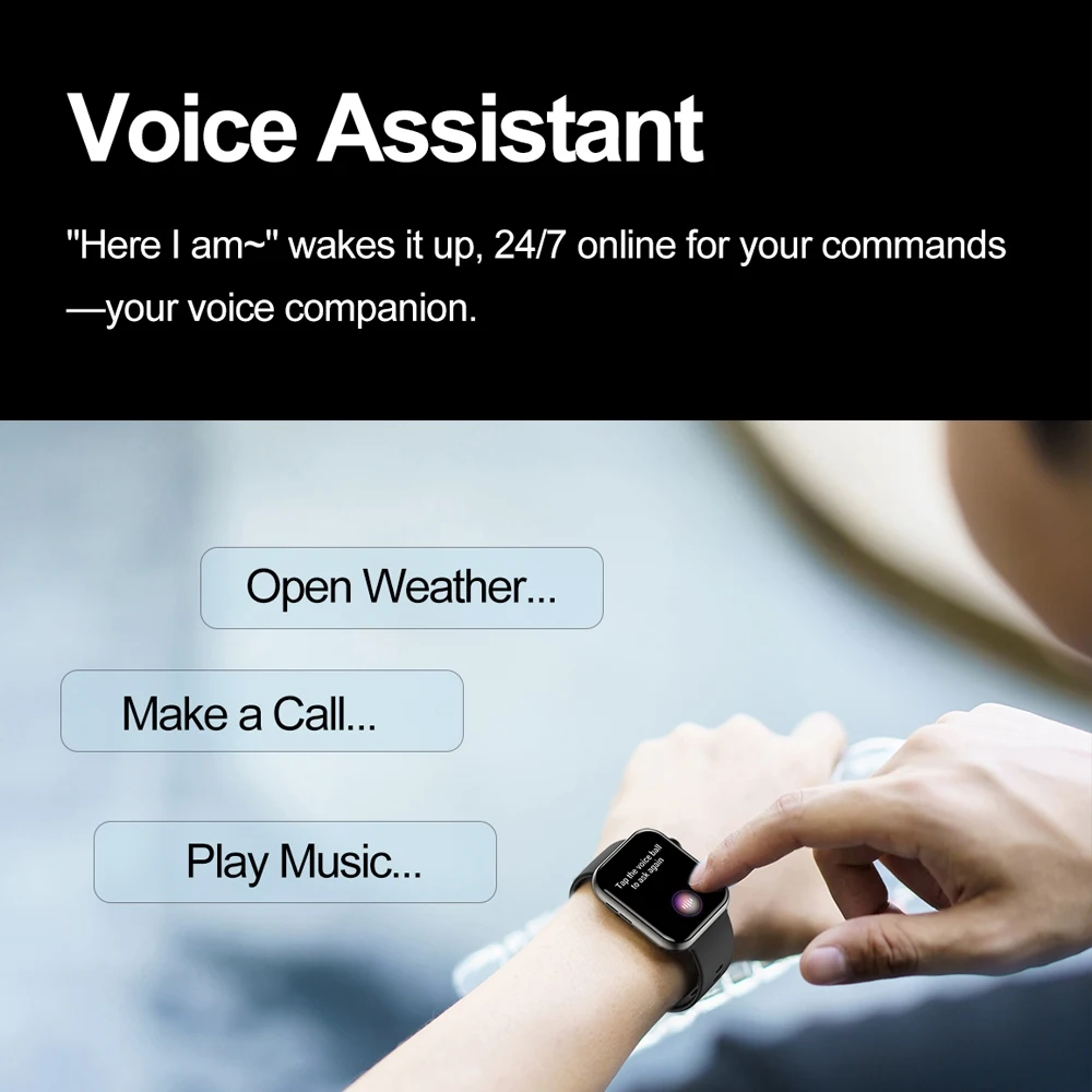 Jam Tangan Pintar Olahraga Terbaru 2025 Pria Layar Sentuh Penuh Detak Jantung Panggilan Bluetooth 1.9 inci Suara AI IP68 Tahan Air Smartwatch Wanita