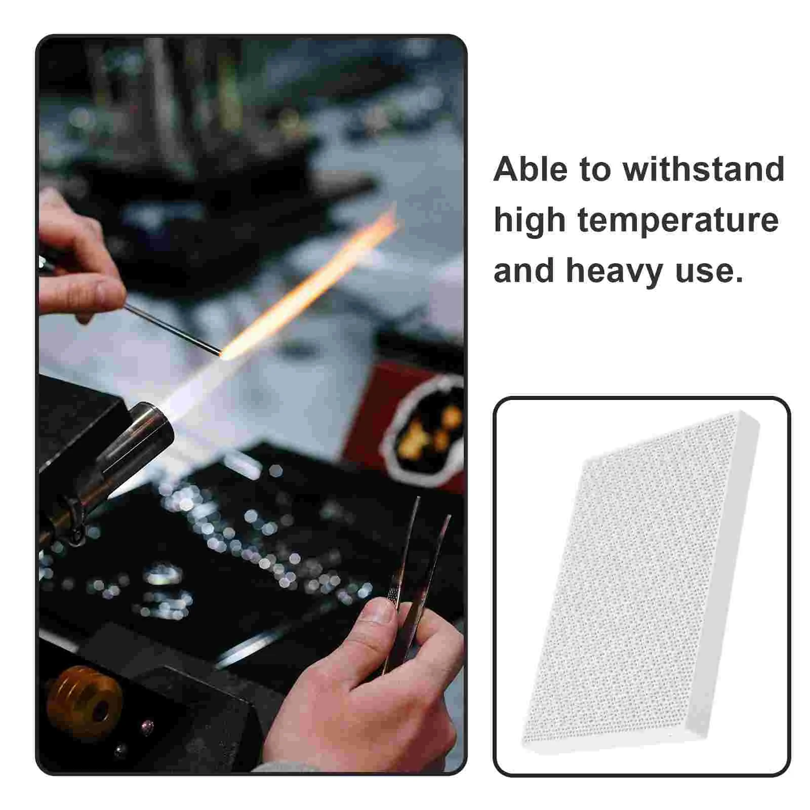 Soldering Board for Melting Insulation Welding Tile Backing Plate Silver and Copper Ceramics Jewelry