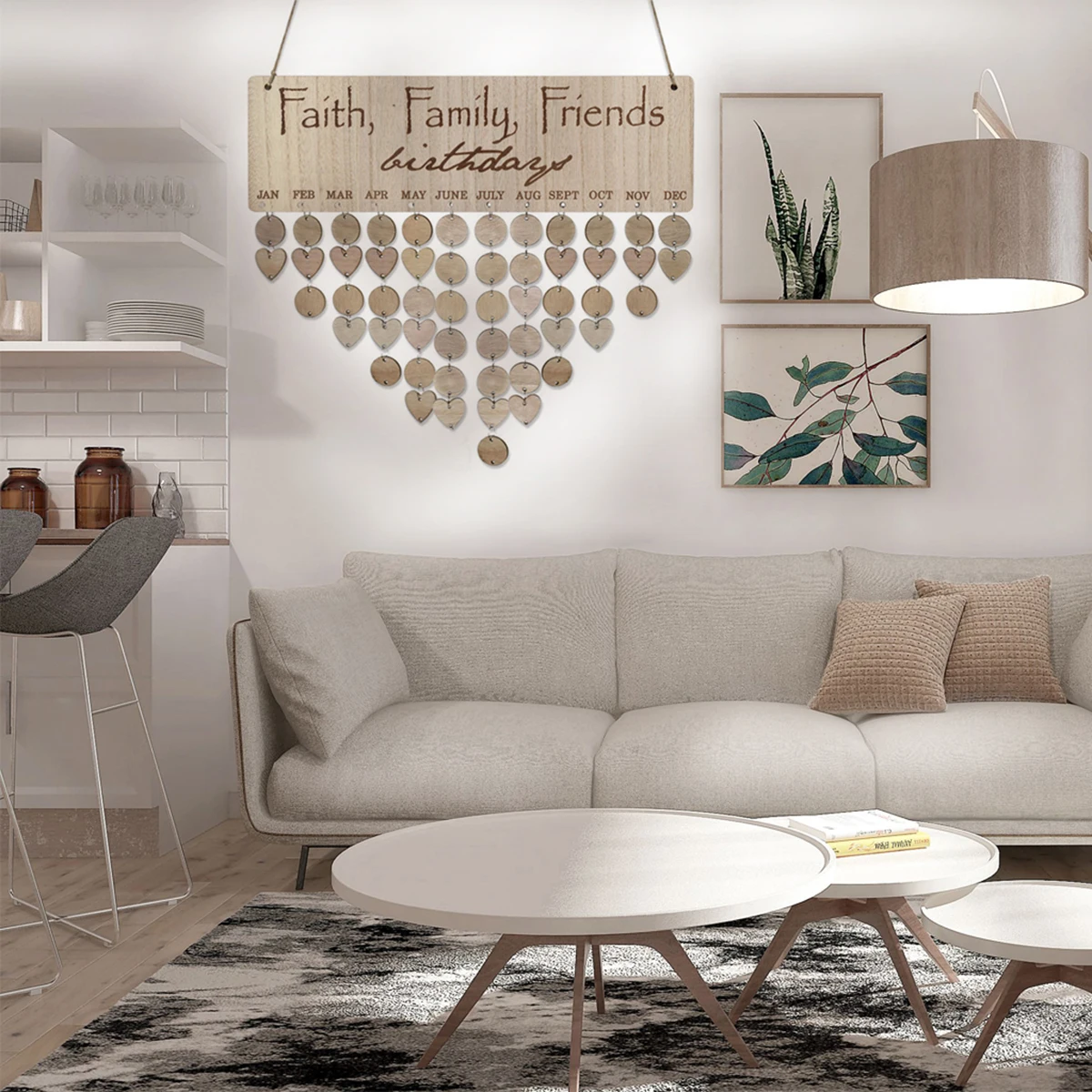 

Wooden Block Diy Wall Calendar For Family Birthday Reminder Anniversary Tracker Home Holiday Organizer Wooden Calendar