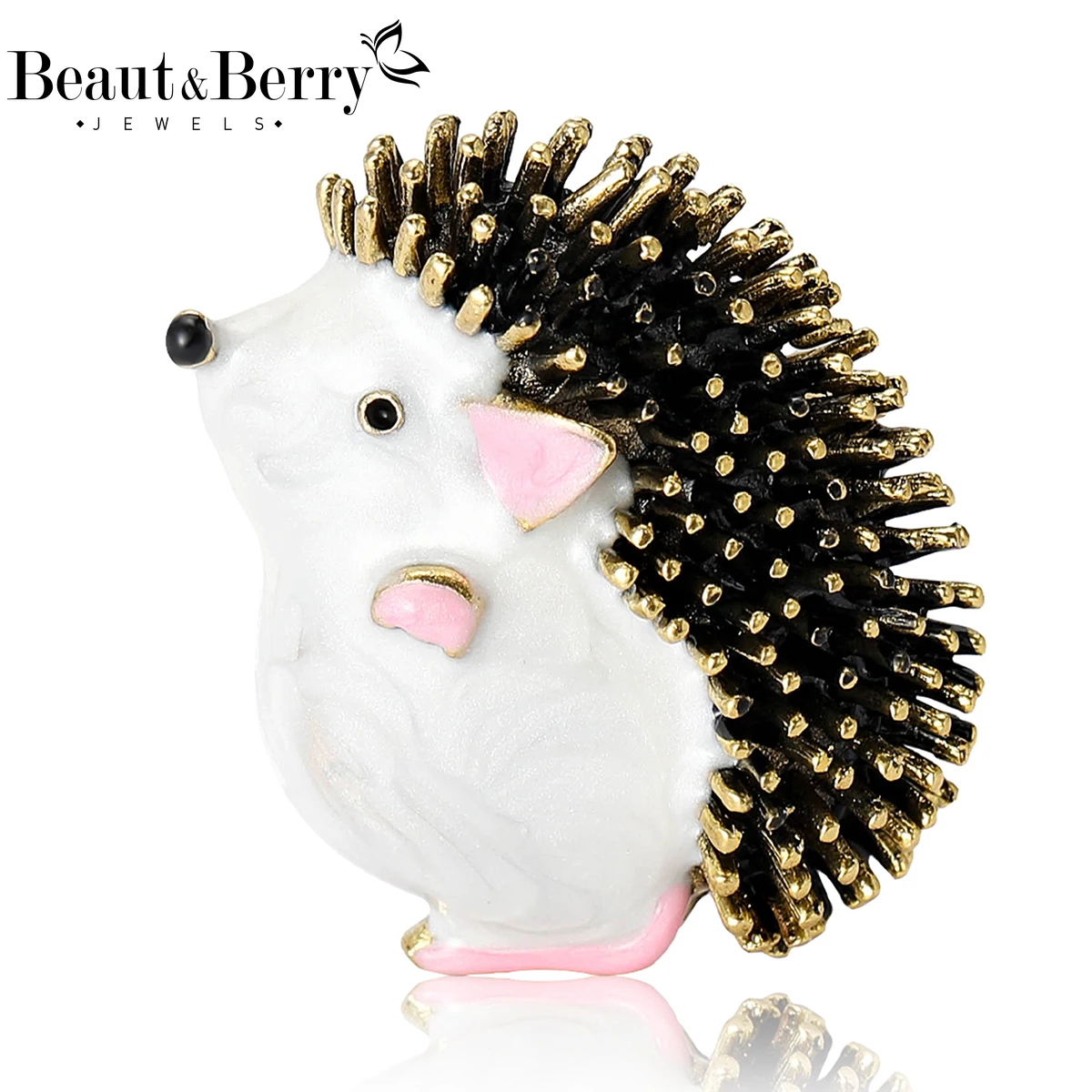 

Beaut&Berry Trendy Enamel Hedgehog Brooches for Women Unisex Animal Pins Casual Party Jewelry Accessories Gifts Decoration