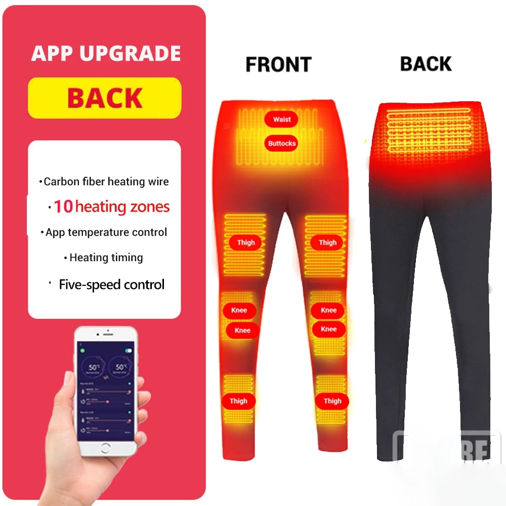 

Heated Underwear Thermal Self Heating Men Women Tops Pants Motorcycle Jacket Mobile Phone APP Control Temperature Winter S-4XL