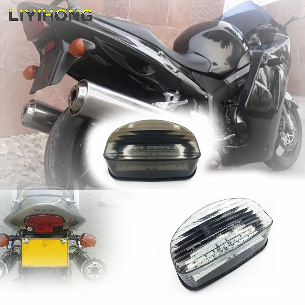 For HONDA CBR1100XX HORNET 250 1997 1998 HORNET 600 1998-2003 Motorcycle LED Rear Turn Signal Tail Stop Light Lamps Integrated