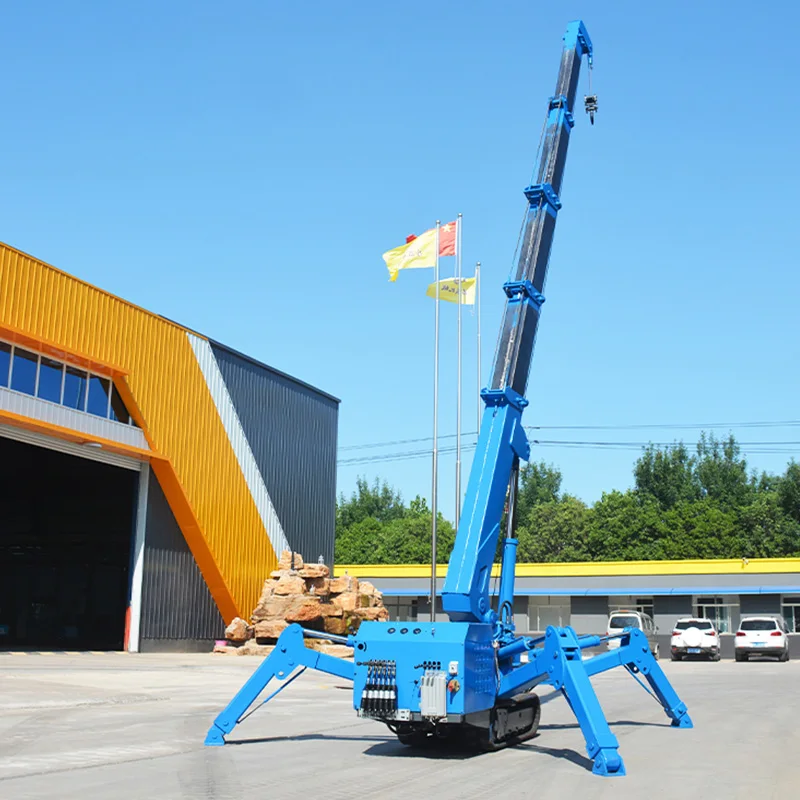 Remote Control Electric Gasoline Diesel Spider Lifting Crane