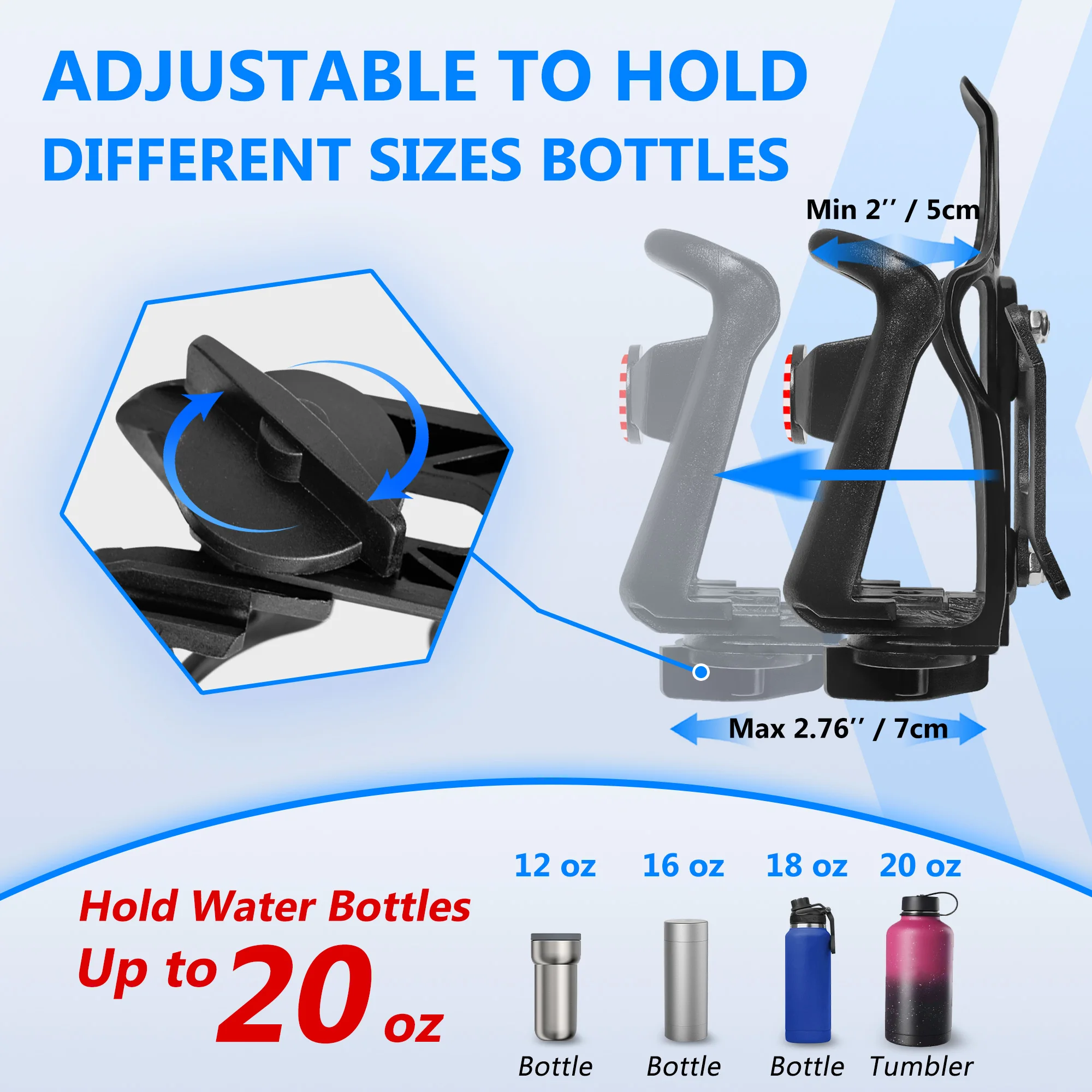 Stay Hydrated on Every Ride with This Adjustable Cup Cage for Can-Am Ryker – Left/Right Handlebar Mount, Compatible with 600/900