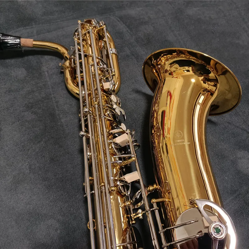 High Quality Baritone Saxophone E Flat Brass Plated Professional Woodwind Instrument With Case Sax Accessories