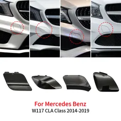 For Mercedes W117 Car Front Bumper Tow Hook Cover Cap White For Benz CLA Class 2014-2019 C180 CLA180 CLA200 CLA220 CLA250 CLA300