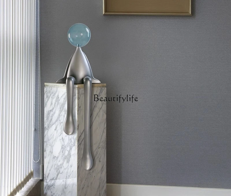 

Decorative TV Cabinet Ornament Soft Decoration Sculpture Abstract Figure Ornament Craft