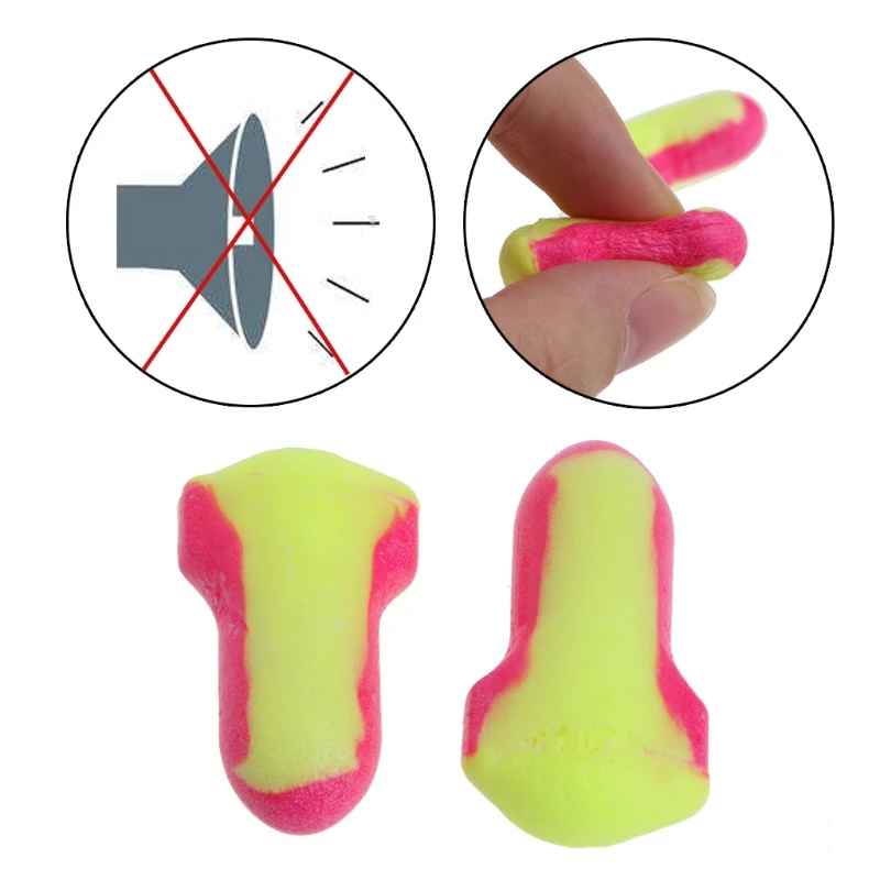 Y1UB – bouchons d'oreilles en mousse élastique, 10 paires, Anti-bruit, Anti-ronflement, pour dormir, robustes, à utiliser à