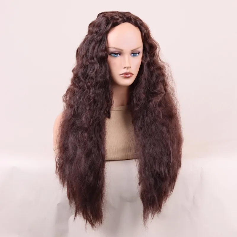 الكرة مساء اللباس مباراة سيدة موجة الشعر الطويل أداء الملهى أغطية الرأس الذرة الحرير شعر مستعار حزب المرأة الأفريقية شعر مجعد صغير