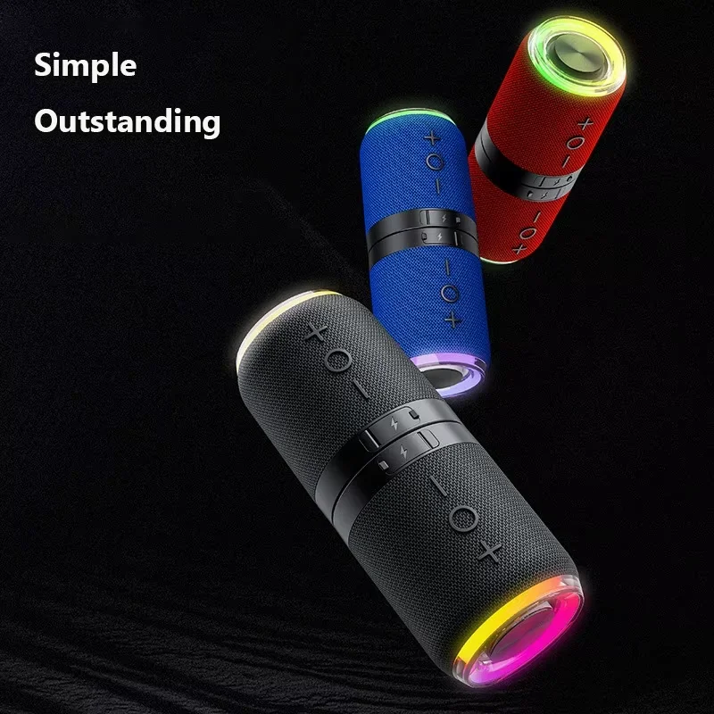 

Разделенный беспроводной Bluetooth-динамик 2-в-1, портативный мощный HIFI стерео объемный звук с RGB-подсветкой TF-картой, уличный Caixa De Som