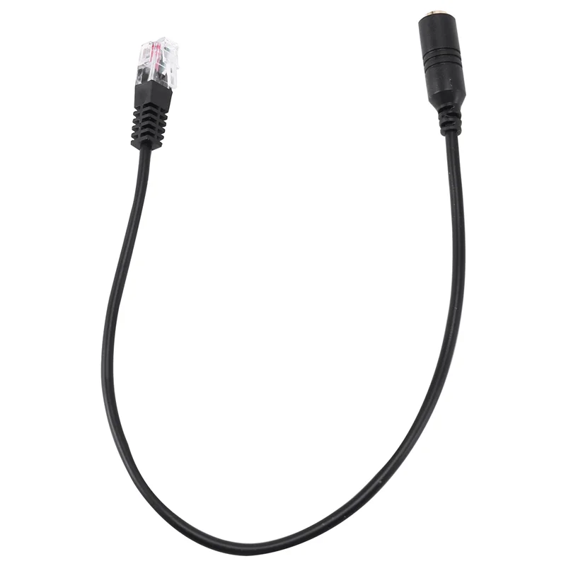 

ABT-6Pc 3.5Mm Stereo Audio Headset To For Jack Female To Male RJ9 Plug Adapter Converter Cable Cord