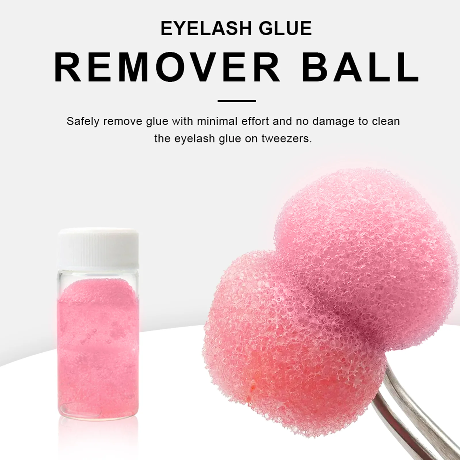メディラッシュ まつげピンセット クリーナー まつげ接着剤 まつげエクステピンセット スポンジボール 用品 クリーニングツール グルーリムーバー