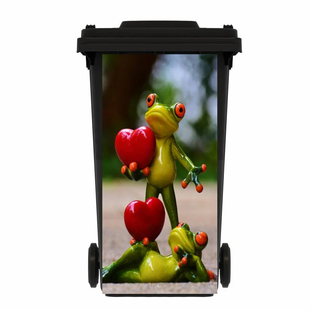 Frog Animal trash can stickers Beautiful wallpaper mural Wall Decals Poster Gifts Home Art Kitchen decor