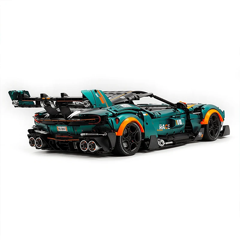 IN MAGAZZINO GULY 10647 Tecnico RC Vulcan Veicolo Sportivo Building Block Assemblaggio Mattoni Modello FAI DA TE Giocattoli Ragazzi Regali Di Natale Per Bambini