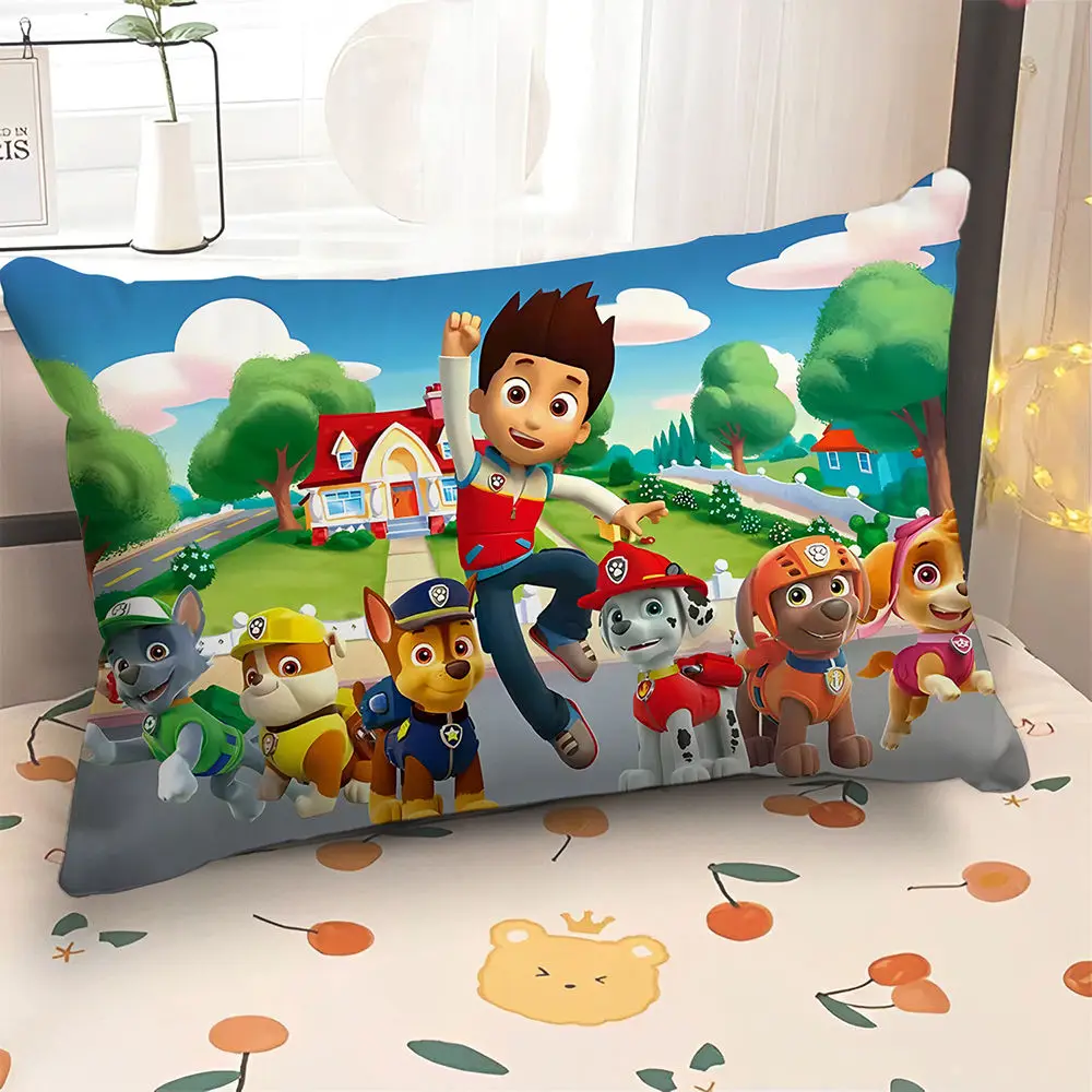 Kawaii PAW Patrol Family Car Pillowcases Soft Bedding Anime Kids Adults Children Boys Girls Double Sided Pillow Cotton Toys Gift