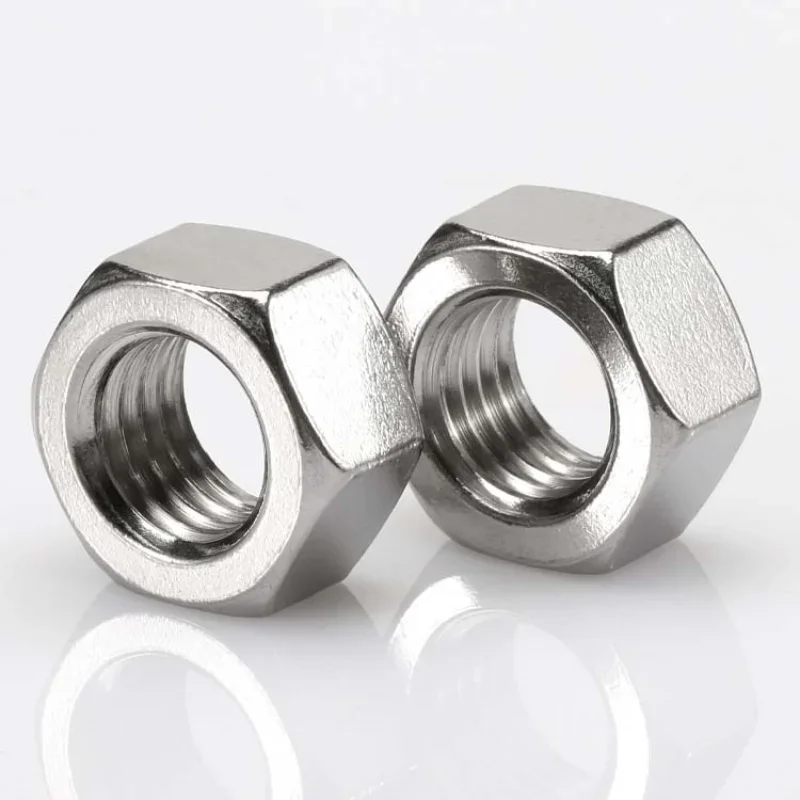 Left Hand Thread Nuts M3 M4 M5 M6 M8 M10 M12 M14 M16 M18 M20 A2-70 304 Stainless Steel Left Thread Hex Nut