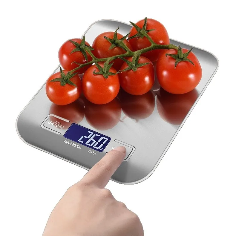 

Smart Nutrition Scale - Waterproof Electronic Weighing with Stainless Steel Platform - High Accuracy for Health Foods & Baking