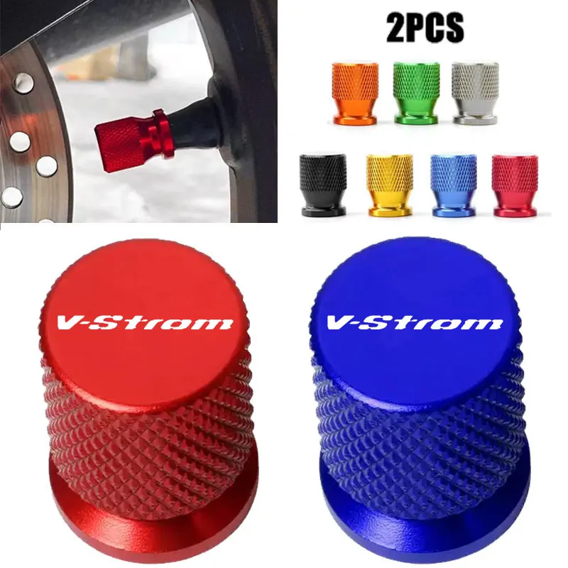

2PCS Motorcycle Accessories Tire Valve Caps For SUZUKI V-STROM DL250 650 1000 1050 250SX 650/1050XT 800/800DE 1050DE
