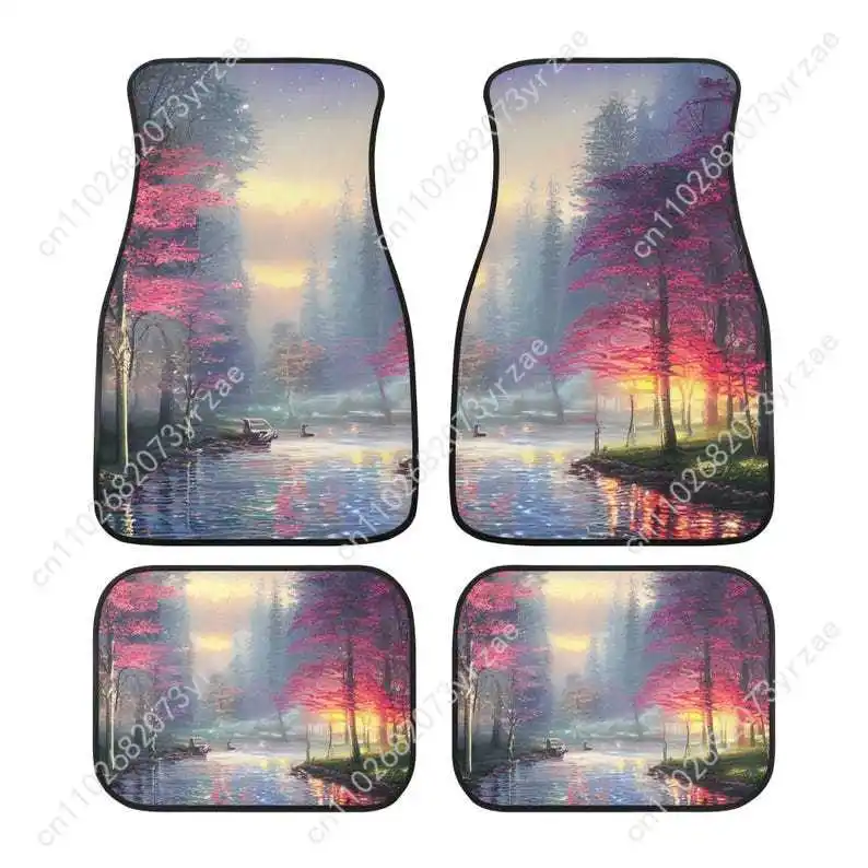 

Fantasy Sakura 4pcs Universal Car Floor Mats All-Season Fashionable Auto Interio Absorbent Non-Slip Washable Car Floor Mats