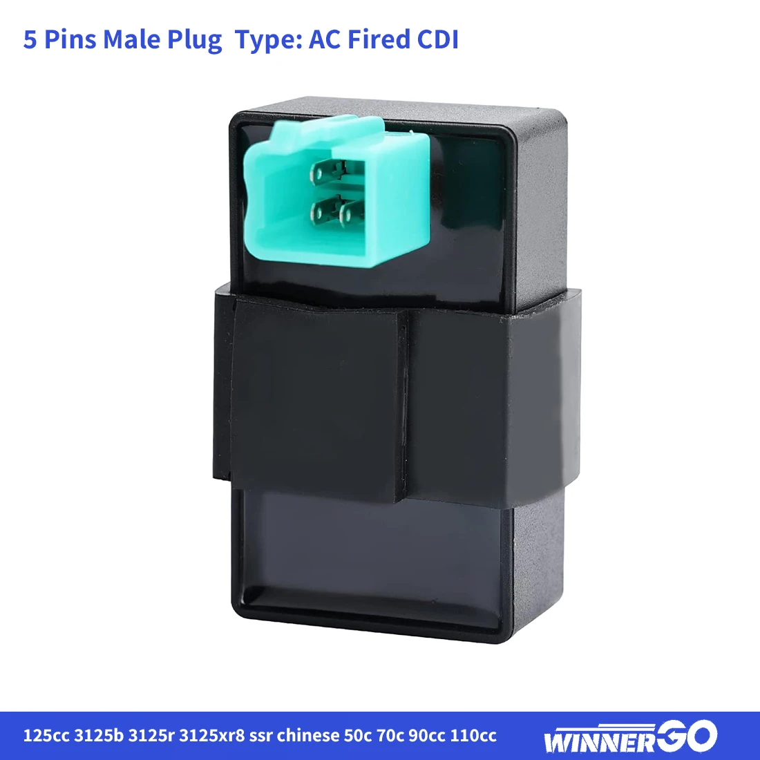 5 Pin AC CDI Box Compatible with COOLSTER 125cc 3125B 3125R 3125XR8 SSR Dirt Bike 50c 70c 90cc 110cc 125cc ATV Quad Go Kart Pit