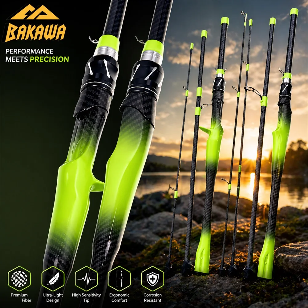 

180 210 Quality Portable Travel Four Segment Spliced Fishing Rod Extremely Comfortable Grip and Integrated Large Handle Design