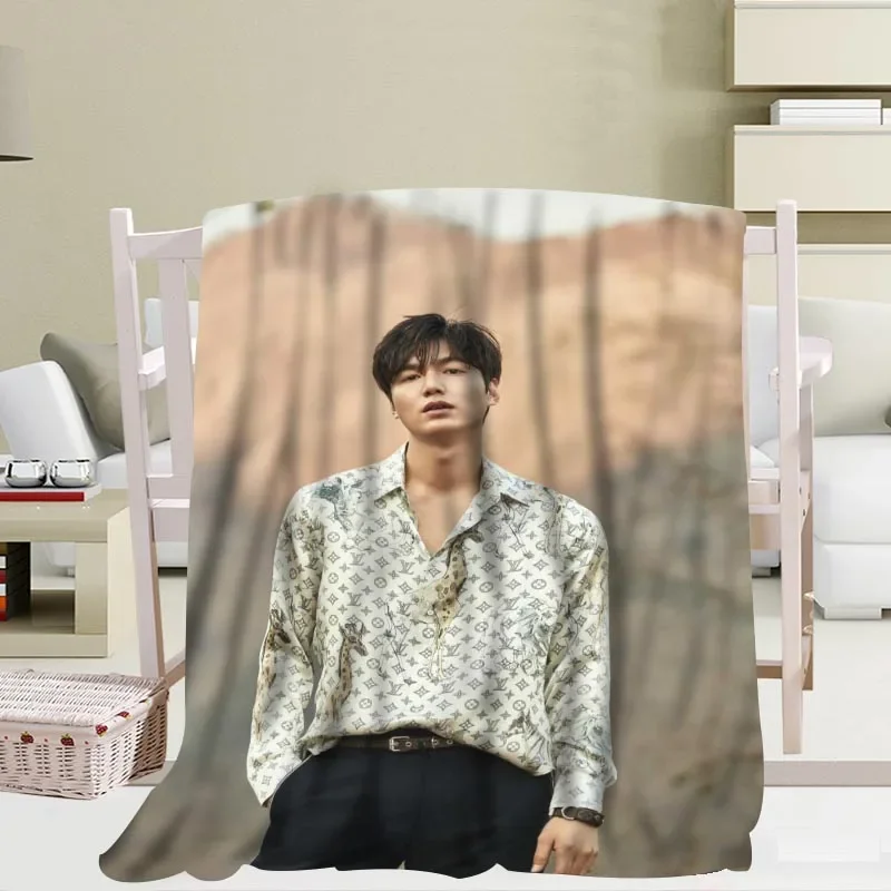 Custom Kpop Lee Min Ho coperta TR/flanella coperta in tessuto in pile decorazione di capodanno confortevole calda camera da letto Super morbida