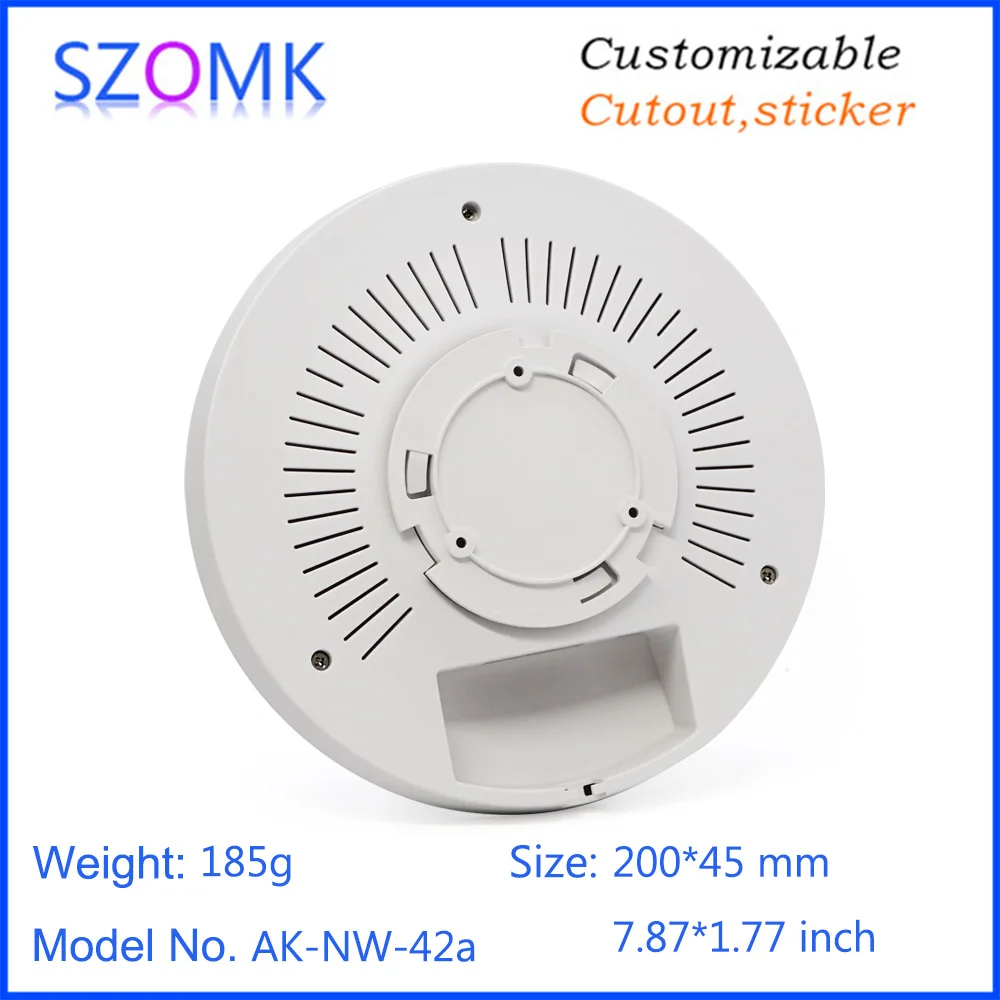 1 Pz 200*45mm vendite calde scatola di giunzione router di plastica casa intelligente soffitto elettronica router wifi custodia controller in plastica