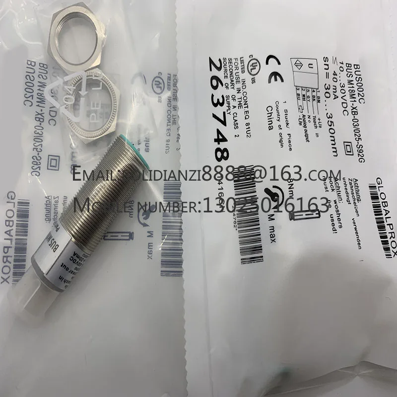 

New ultrasonic sensor BUS0025 BUS M18M1-XB-02/015-S92G warranty for one year in stock