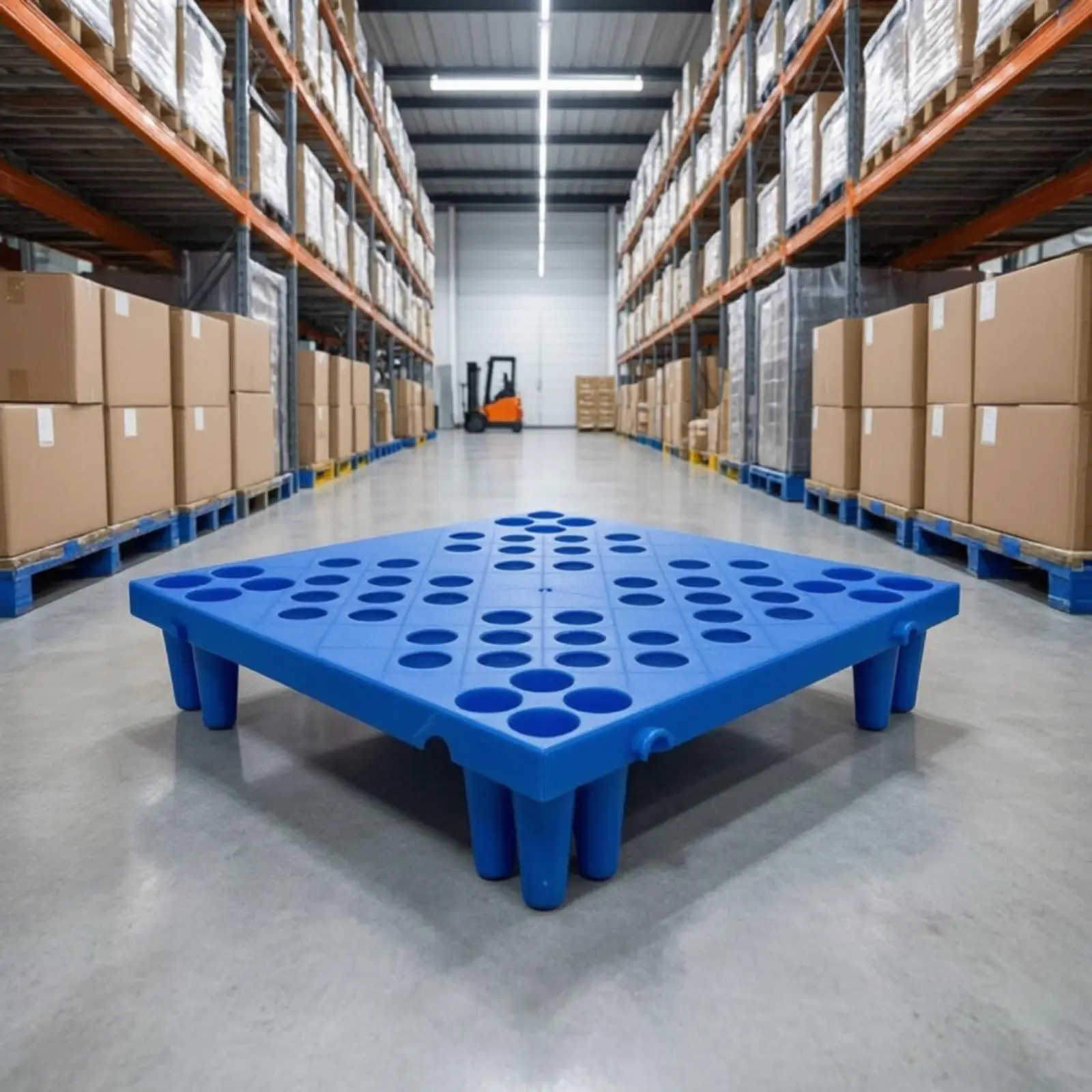 Anti Moisture Composite Damp Proofing Pallet with Grid Top Drainage Holes for Warehouse Floor Separation and Load Bearing