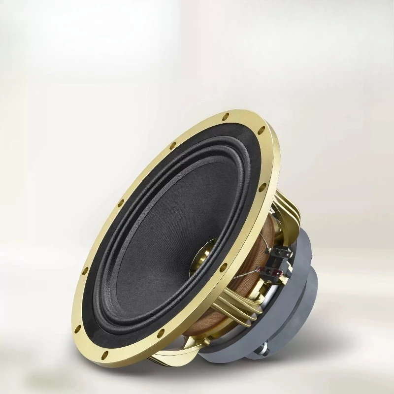10 Inch Coaxial Speaker 250W 8Ohm Aerospace Magnet Thick Coil Gold Aluminum Frame Audio Loudspeaker Unit 1PCS