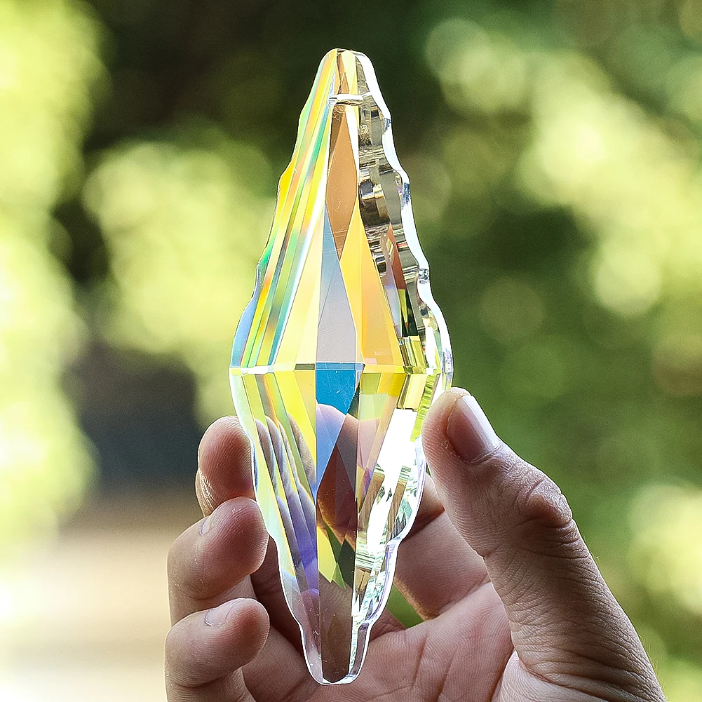 مزدوجة وأشار بريزم قلادة ، AB ضوء لون الكريستال ، محظوظ عقدة ، قوس قزح صانع ، sunالماسك ، غرفة المعيشة الثريا الملحقات ، 120 مللي متر