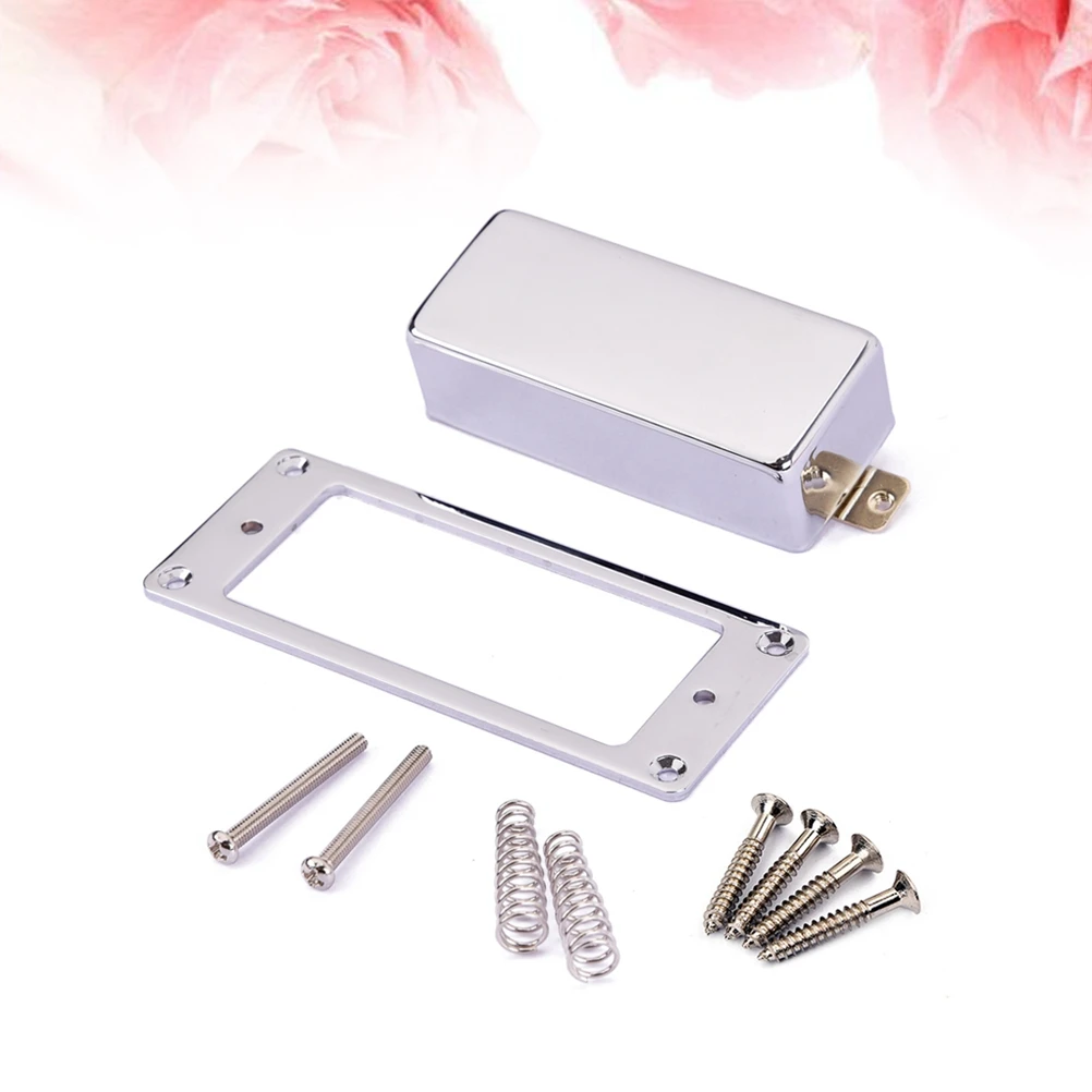 

Set of Guitar Humbucker Pickup Cover Humbucker Pickup Plate Neck and Bridge Pickup Mounting Ring for Style