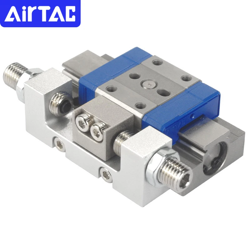 Original AirTAC HGS Series Miniature Precision Slide Cylinder Pneumatic Actuator HGS6 HGS8 HGS10 HGS12 for Automated Machinery