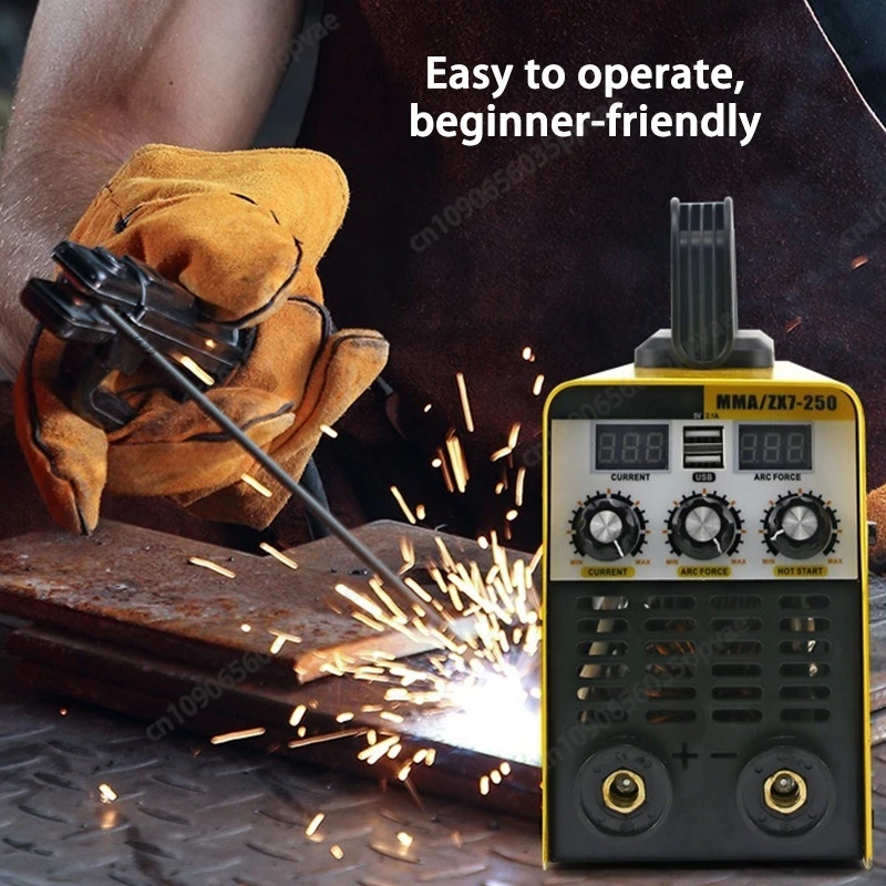 IGBT-omvormer DC-lasmachine 220V draagbaar ontwerp met koperen uitgangssysteem Geschikt voor doe-het-zelf-projecten en autoreparatie thuis