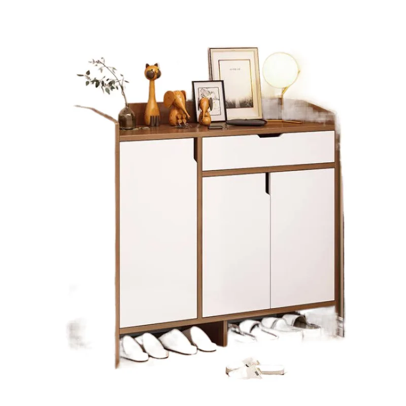 

Шкаф для обуви, бытовая дверь, простая пыленепроницаемая стойка для хранения большой емкости, многофункциональная и простая