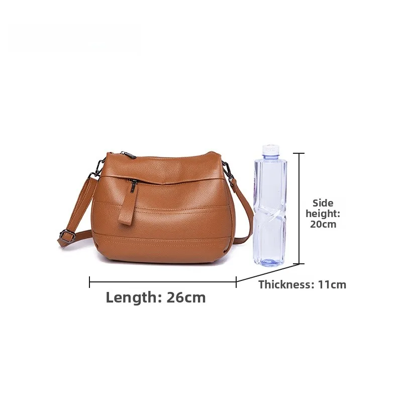 

AUSDIOCA Women's Faion Soft Leather Multi-Layer Crossbody Bag oulder Bag Buet ape Casual Sle Autumn New Arrival