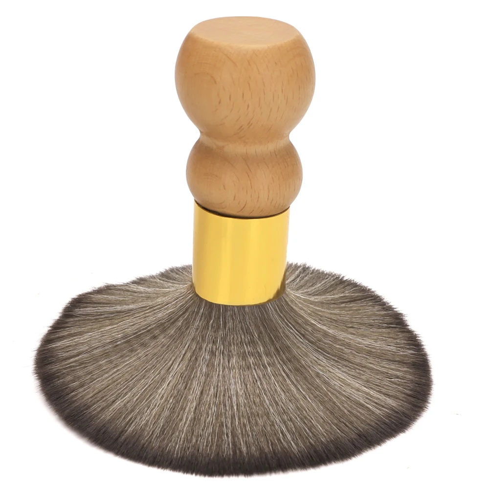 

Large Neck Duster Brush Soft Barber Face Cleaning Hairbrush Nylon Hair Wooden Handle Cutting Hairdressing Tools Accessorie
