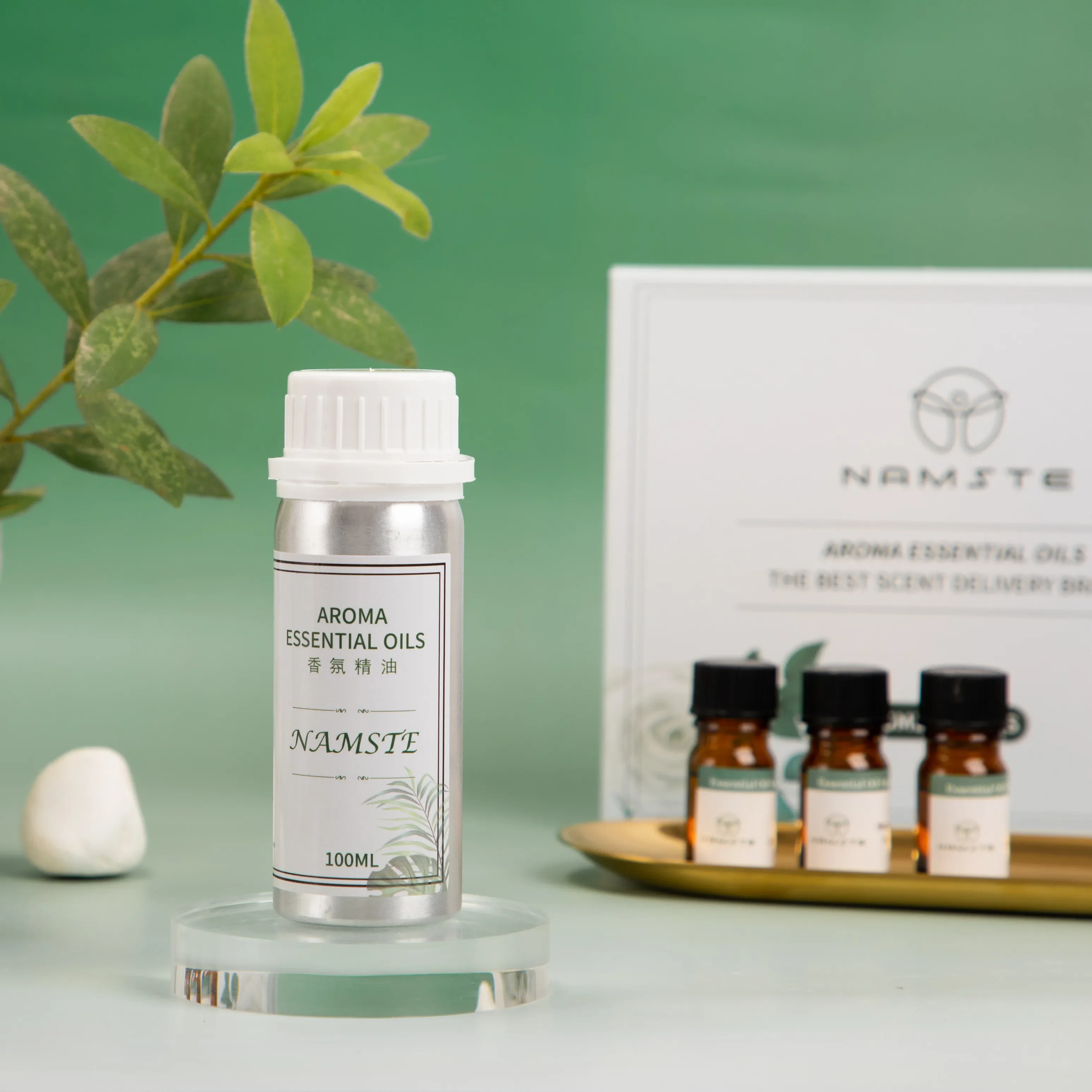 Namaste Zweiteilige 100 ml ätherische Öle Oasis Hotels Parfüm für elektrischen Aromadiffusor Heimlufterfrischer Duftdiffusor