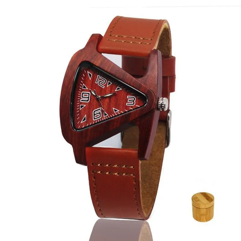 TACYMERRY Ebony Wood Genuine Leather Women's Wristwatch Private Custom Watch