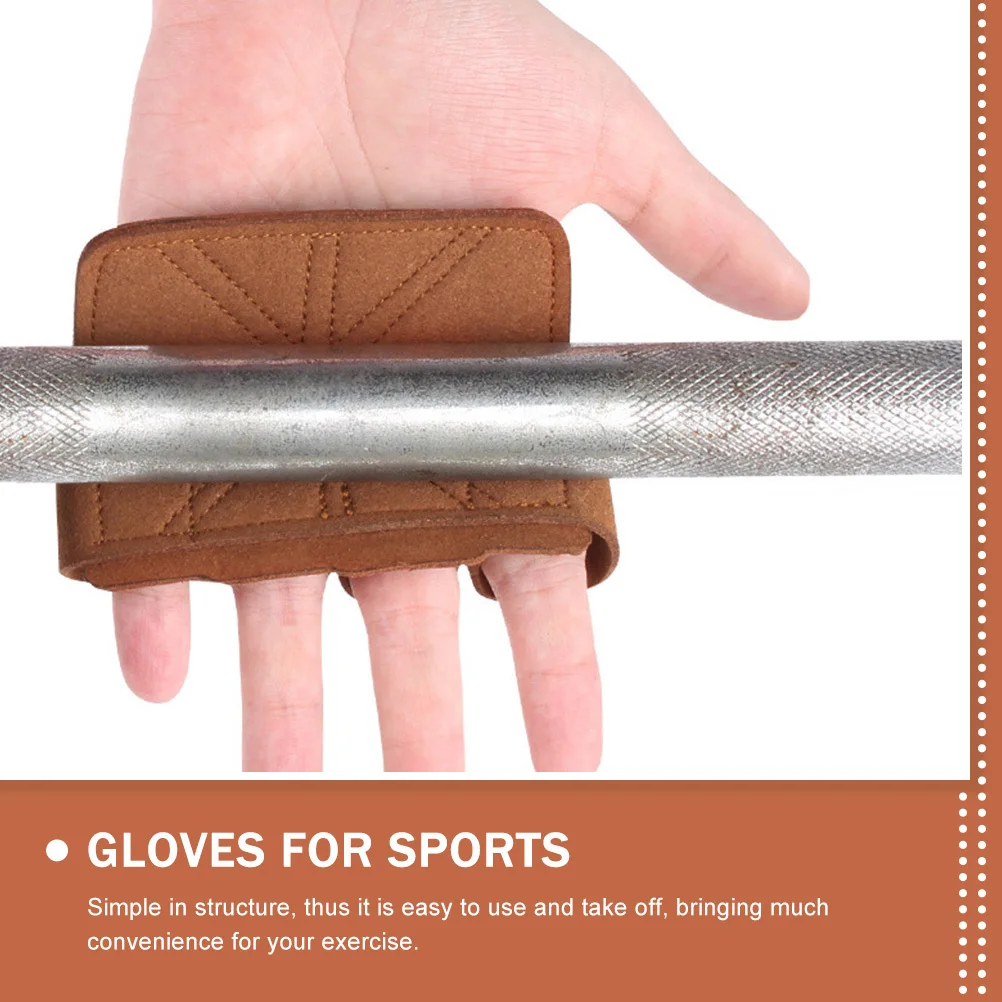 

1Pair Weight Lifting Grip Pads Palm Protectors Wear Resistant Non Slip Gloves for Gym Workout Fitness Training